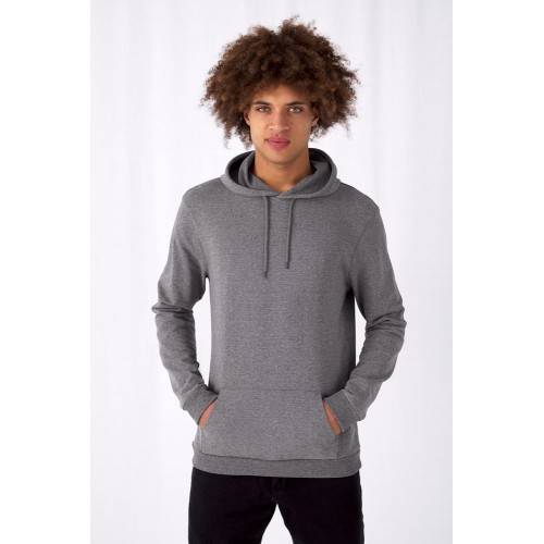 Купить Толстовка с капюшоном унисекс Hoodie, ярко-синий меланж с нанесением логотипа