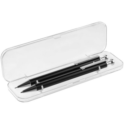Купить Набор Attribute: ручка и карандаш, черный с нанесением