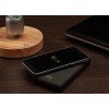 Купить Aккумулятор Uniscend Quick Charge Wireless 10000 мАч, черный с нанесением логотипа
