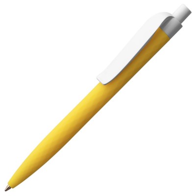 Купить Ручка шариковая Prodir QS01 PMP-P, желтая с белым с нанесением