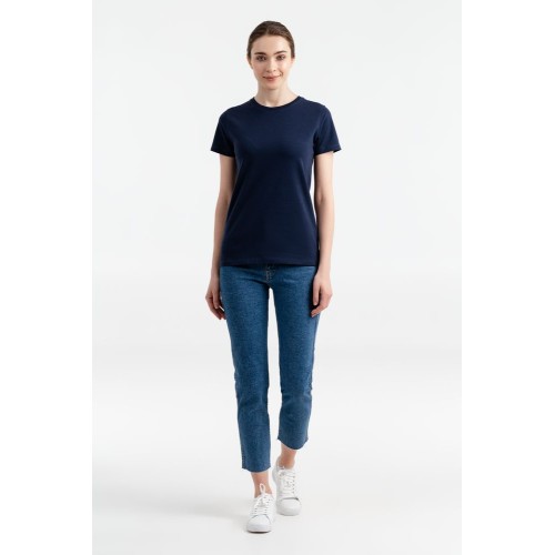 Купить Футболка женская T-bolka Stretch Light Lady, черная с нанесением логотипа Купить Футболка женская T-bolka Stretch Light Lady, черная с нанесением логотипа