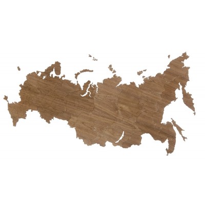 Купить Деревянная карта России, орех с нанесением логотипа