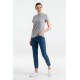 Купить Футболка женская T-bolka Stretch Light Lady, серый меланж с нанесением логотипа