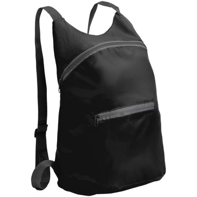 Купить Складной рюкзак Barcelona, черный с нанесением логотипа