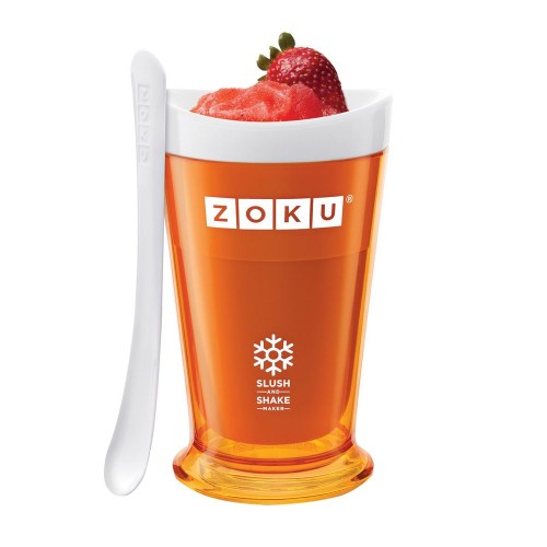 Купить Форма для холодных десертов Slush & Shake, оранжевая с нанесением логотипа