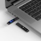 Купить Флешка markBright Black с синей подсветкой, 32 Гб с нанесением логотипа