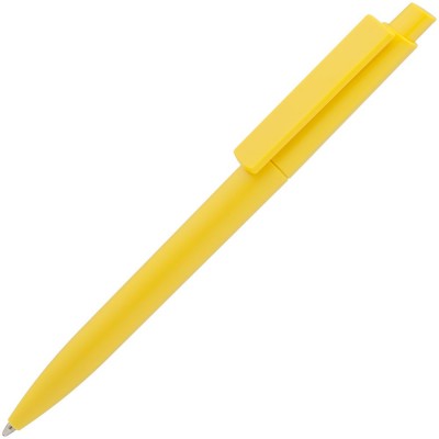 Купить Ручка шариковая Crest, желтая с нанесением
