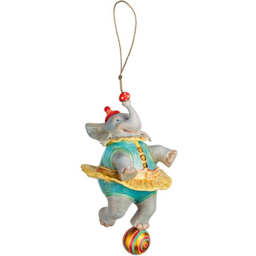 Купить Набор из 3 елочных игрушек Circus Collection: барабанщик, акробат и слон с нанесением логотипа Купить Набор из 3 елочных игрушек Circus Collection: барабанщик, акробат и слон с нанесением логотипа