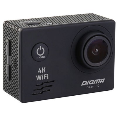 Купить Экшн-камера Digma DiCam 310, черная с нанесением