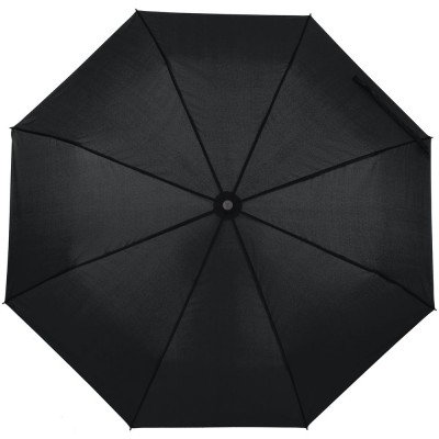 Купить Зонт складной Monsoon, черный с нанесением логотипа