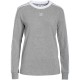 Купить Футболка женская с длинным рукавом 3 Stripes LS, серый меланж с нанесением логотипа