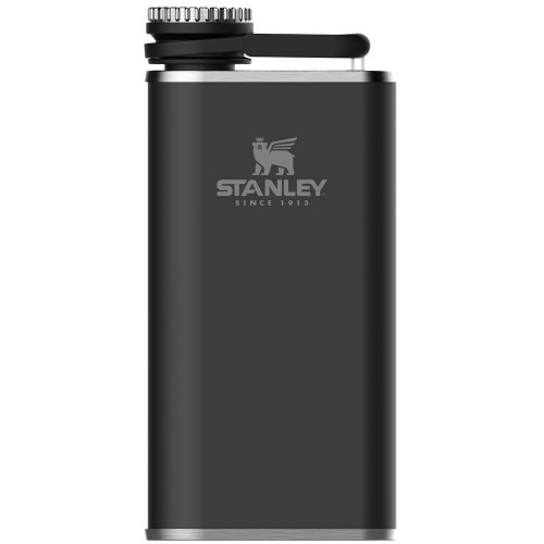 Купить Фляга Stanley Classic, черная с нанесением логотипа