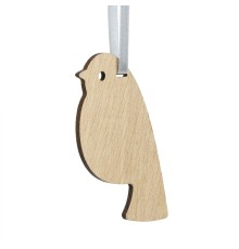 Деревянная подвеска Carving Oak, в форме снегиря