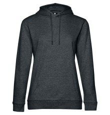 Толстовка с капюшоном женская Hoodie, серый меланж (антрацит)