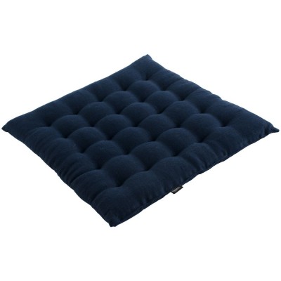 Купить Подушка на стул Essential, темно-синяя с нанесением логотипа