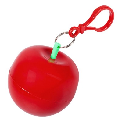 Купить Дождевик в футляре «Фрукт», красное яблоко с нанесением