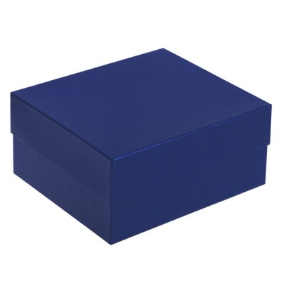 Купить Коробка Satin, большая, синяя с нанесением логотипа