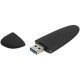 Купить Флешка Pebble universal, USB 3.0, черная, 32 Гб с нанесением логотипа