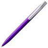 Купить Ручка шариковая Pin Silver, фиолетовый металлик с нанесением логотипа