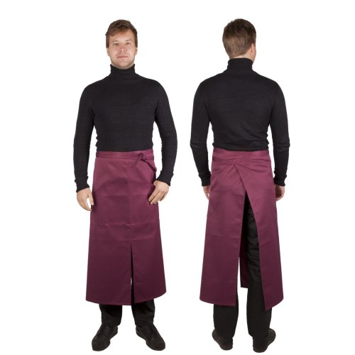 Купить Фартук Bar Star, бордовый с нанесением логотипа