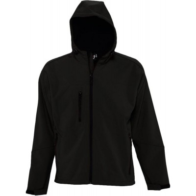Купить Куртка мужская с капюшоном Replay Men 340, черная с нанесением