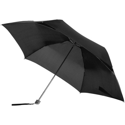 Купить Зонт складной Karissa Ultra Mini, механический, черный с нанесением логотипа