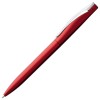 Купить Ручка шариковая Pin Silver, красный металлик с нанесением логотипа