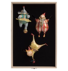 Набор из 3 елочных игрушек Circus Collection: барабанщик, акробат и слон