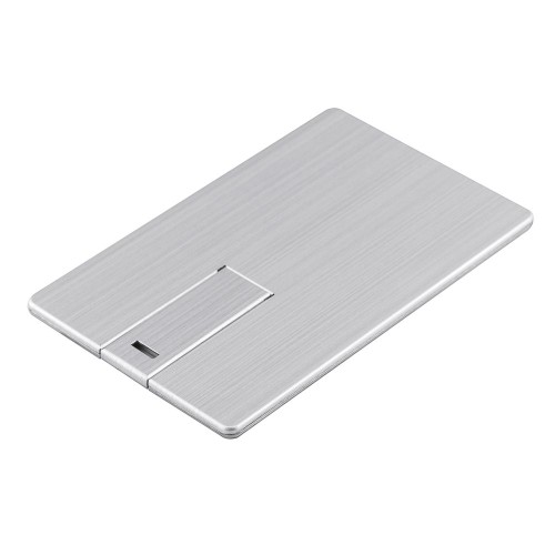 Купить Флешка Platinum Card, 16 Гб, серебристая с нанесением логотипа