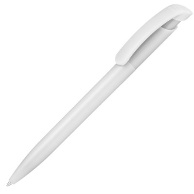Купить Ручка шариковая Clear Solid, белая с нанесением