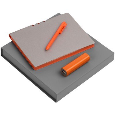 Купить Набор Flexpen Energy, серебристо-оранжевый с нанесением логотипа