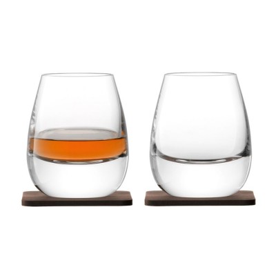 Купить Набор стаканов Islay Whisky с деревянными подставками с нанесением