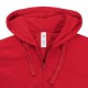 Купить Толстовка женская Hooded Full Zip красная с нанесением логотипа