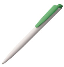 Ручка шариковая Senator Dart Polished, бело-зеленая
