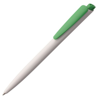 Купить Ручка шариковая Senator Dart Polished, бело-зеленая с нанесением