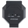 Купить Беспроводная индукционная колонка Uniscend Flamer, черная с нанесением логотипа