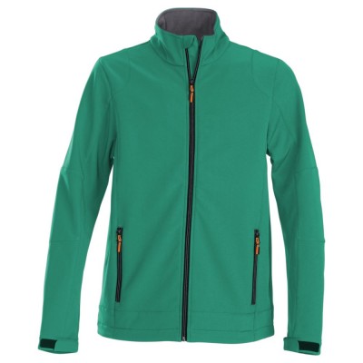 Купить Куртка софтшелл мужская TRIAL, зеленая с нанесением