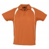 Купить Спортивная рубашка поло Palladium 140 оранжевая с белым с нанесением логотипа