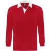 Купить Рубашка поло мужская с длинным рукавом PACK 280 красная с нанесением логотипа