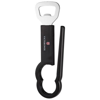 Купить Открывашка для бутылок Victorinox Utensils, черная с нанесением