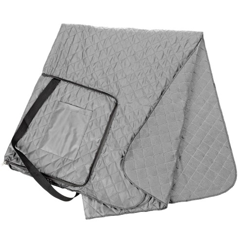 Купить Плед для пикника Soft & Dry, серый с нанесением логотипа