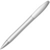 Купить Ручка шариковая Moon Metallic, серебристая с нанесением логотипа
