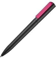 Ручка шариковая Split Black Neon, черная с розовым