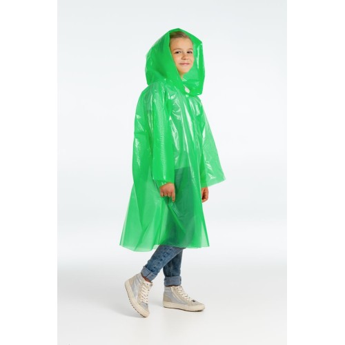 Купить Дождевик-плащ детский BrightWay Kids, зеленый с нанесением логотипа