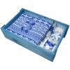 Купить Коробка деревянная «Скандик», большая, синяя с нанесением логотипа