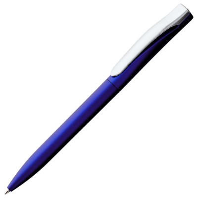 Купить Ручка шариковая Pin Silver, синий металлик с нанесением логотипа