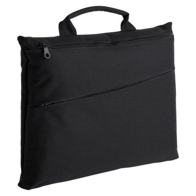 Купить Конференц-сумка Lyon, черная с нанесением логотипа
