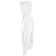 Купить Толстовка мужская Soul Men 290 с контрастным капюшоном, белая с нанесением логотипа