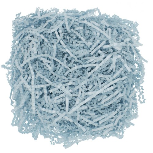 Купить Бумажный наполнитель «Блеск», голубой с нанесением логотипа
