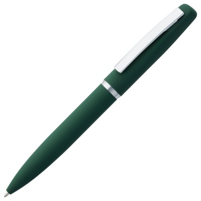 Купить Ручка шариковая Bolt Soft Touch, зеленая с нанесением